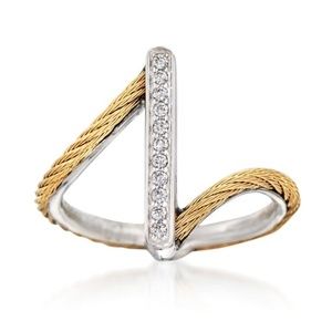 ALOR Diamond Bar Ring